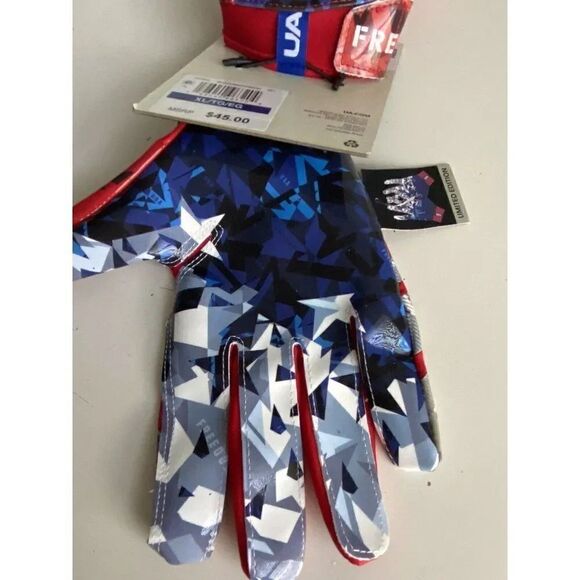 Under Armour F8 Novelty Football Gloves Freedom Limited Edition Men’s Sz XL NEW - Picture 9 of 11